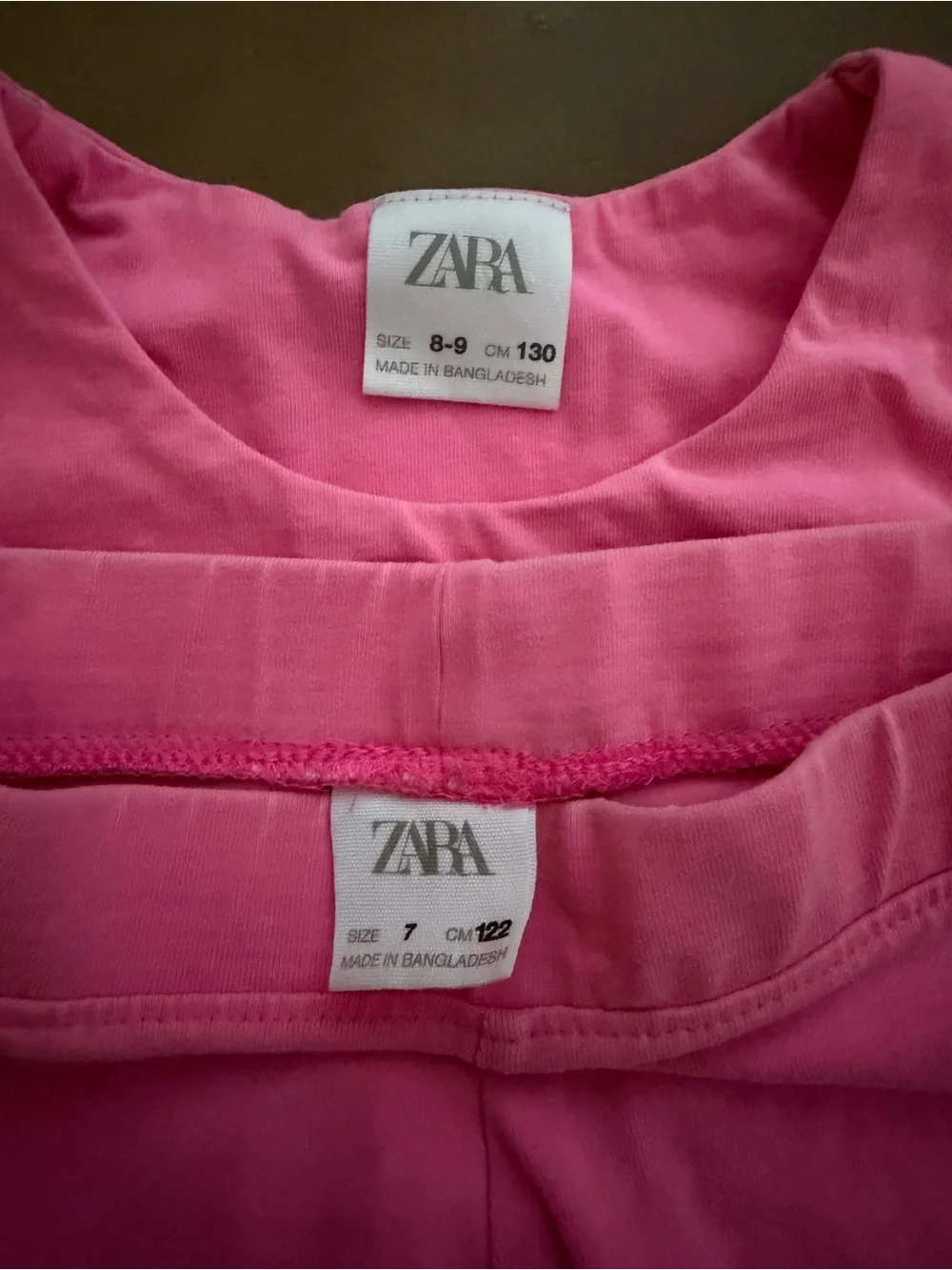 Zara Hot Pink Cotton Top and Shorts Set